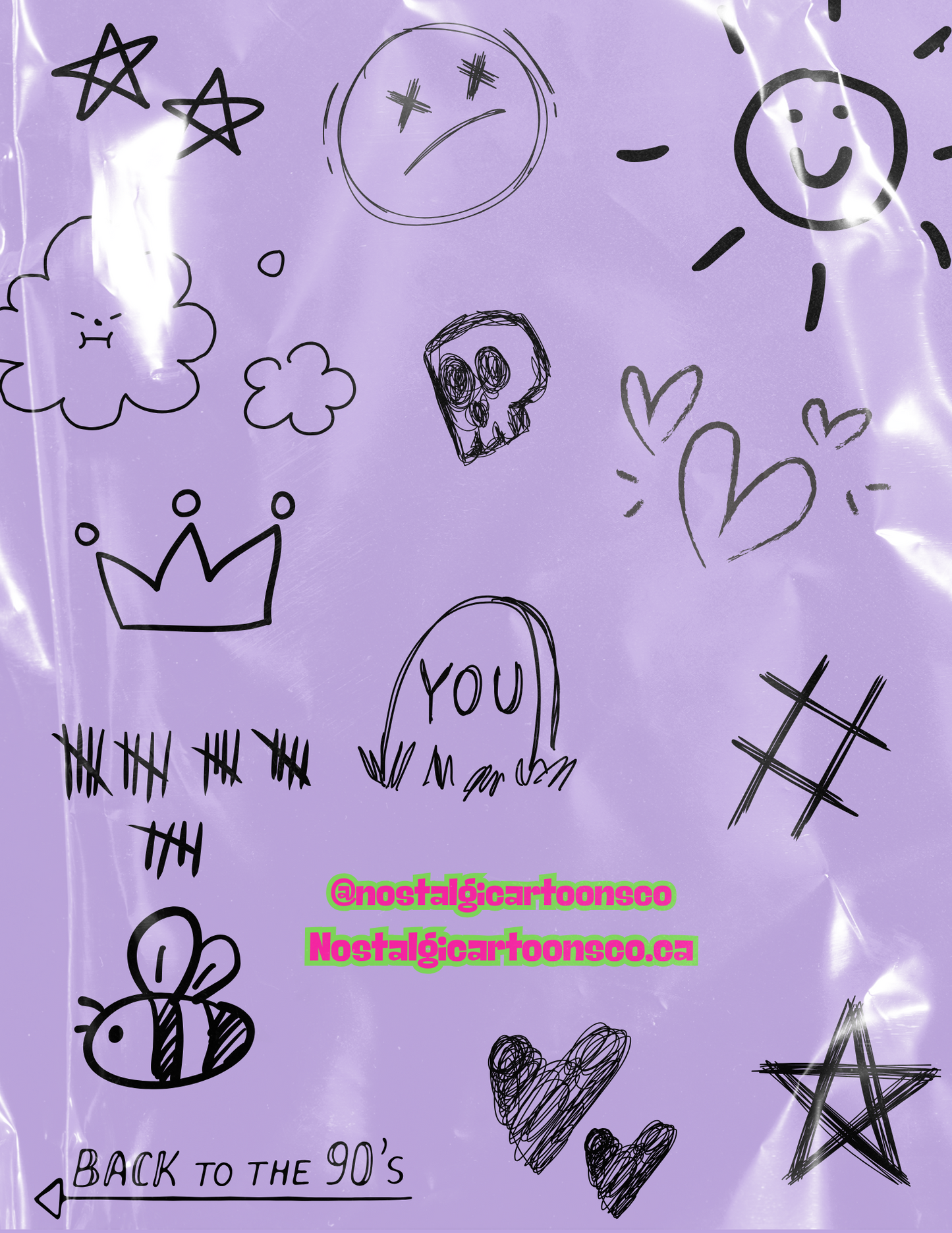 Sticker Sheet – Y2K/90s Inspired No. 30