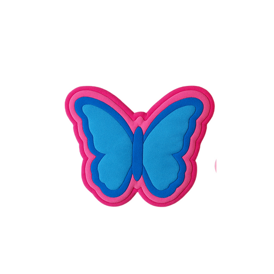 Y2K Butterfly Plush Pillow – Pink & Blue Nostalgia